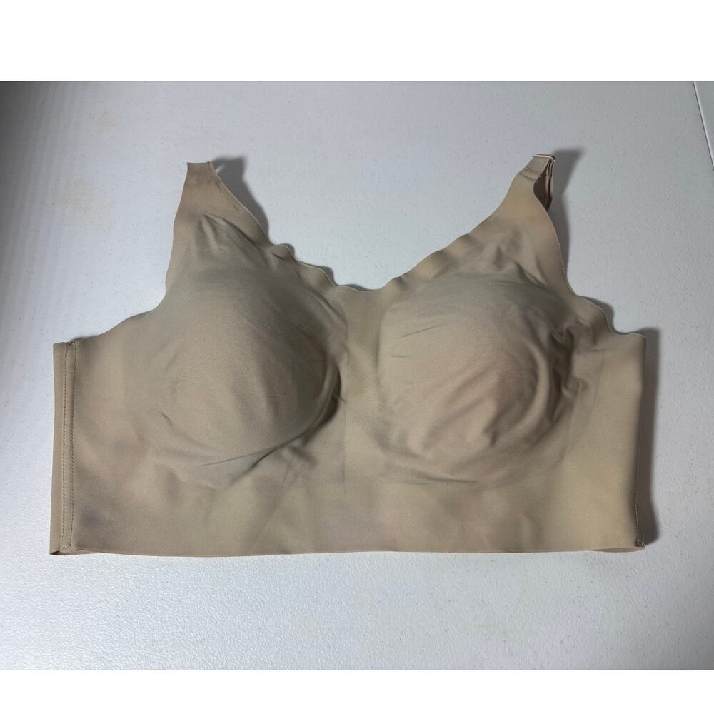 Okko Size XL Signature Bra Creme/Beige Soft Comfort Wireless Smoothing Support